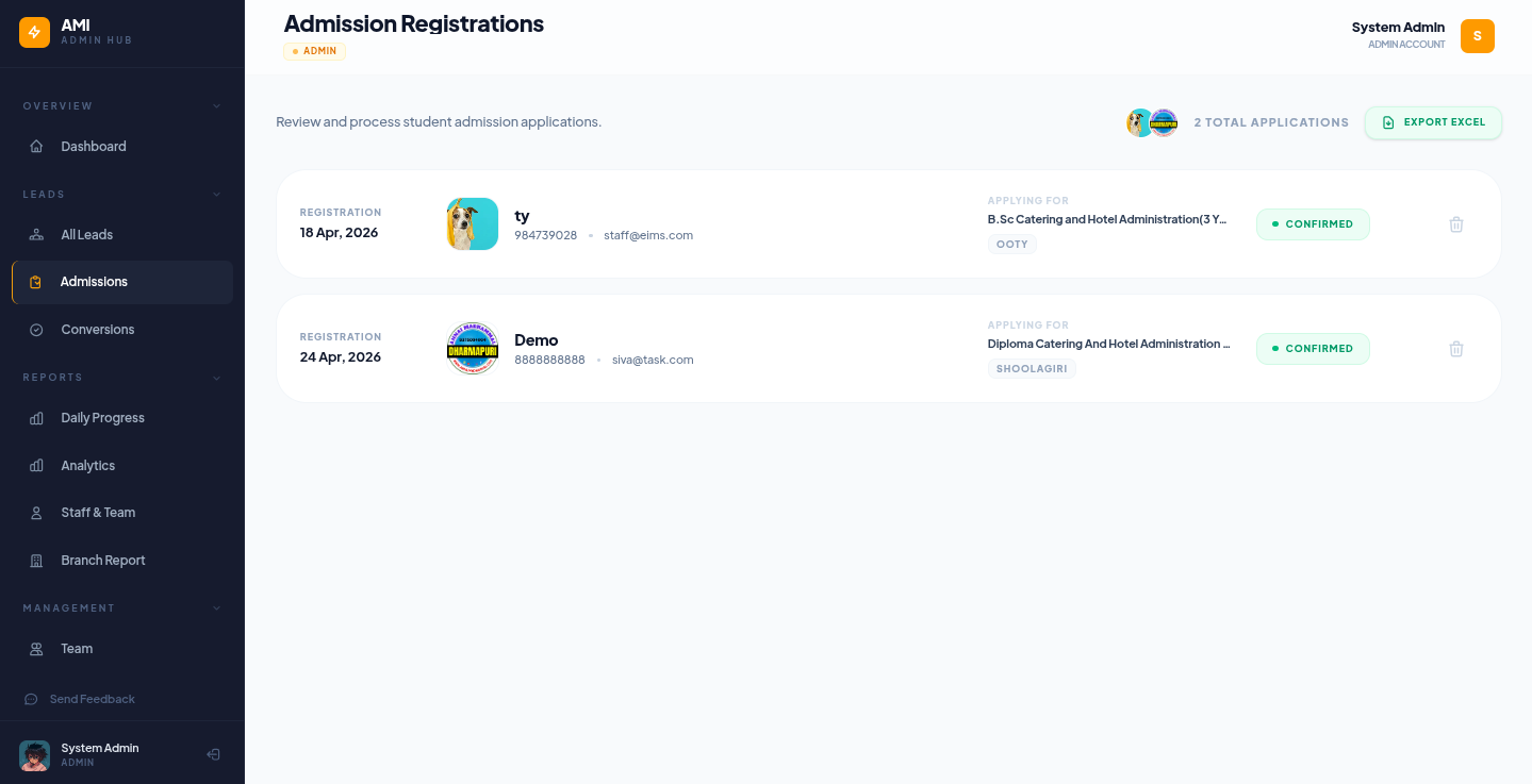 Admission Management