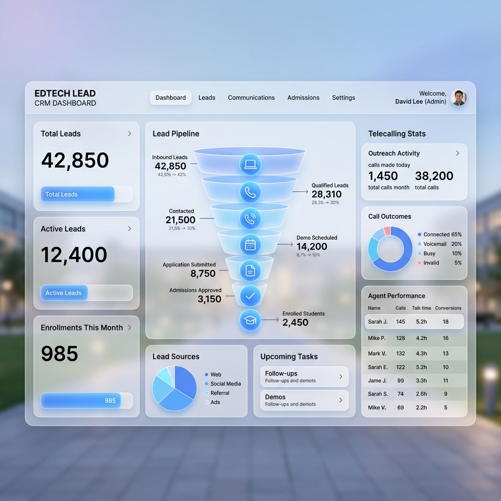 Telecalling and Lead CRM